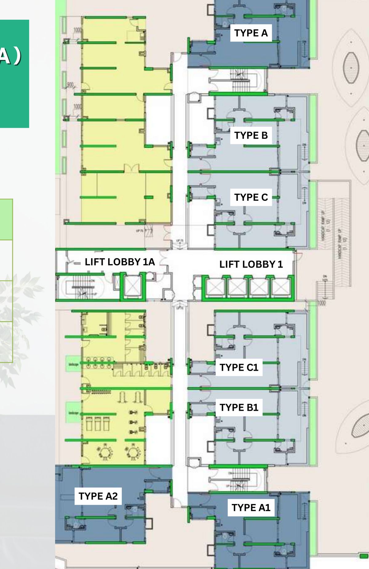 Premium floor plate Level 8
